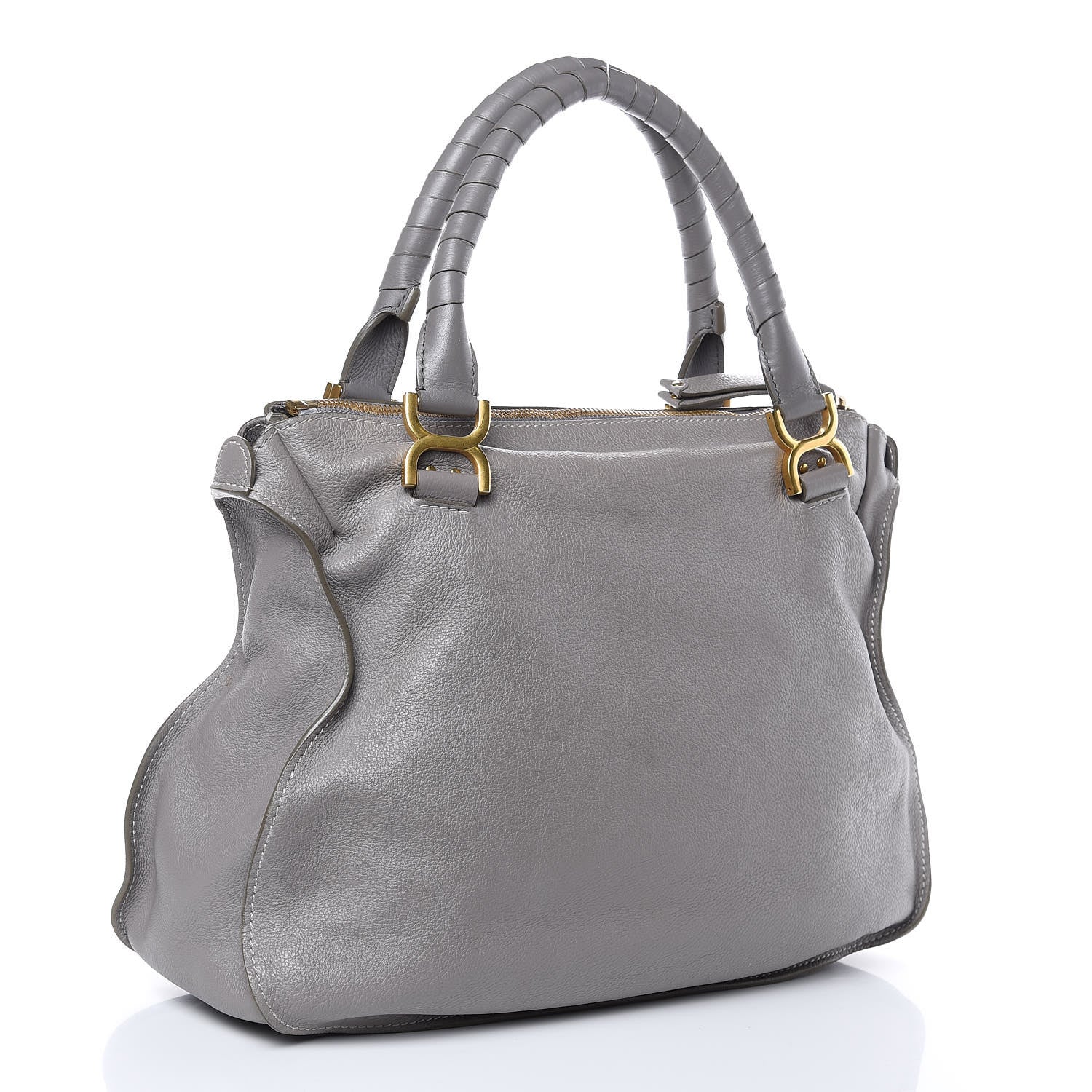Chloe Calfskin Large Marcie Satchel Cashmere Grey 3 of 13