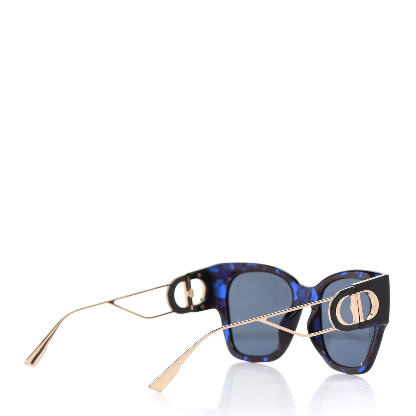 Acetate Rectangular 30 Montaigne 1 Sunglasses Blue