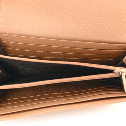 Gucci Dollar Calfskin Interlocking G Continental Wallet Camelia 5 of 7