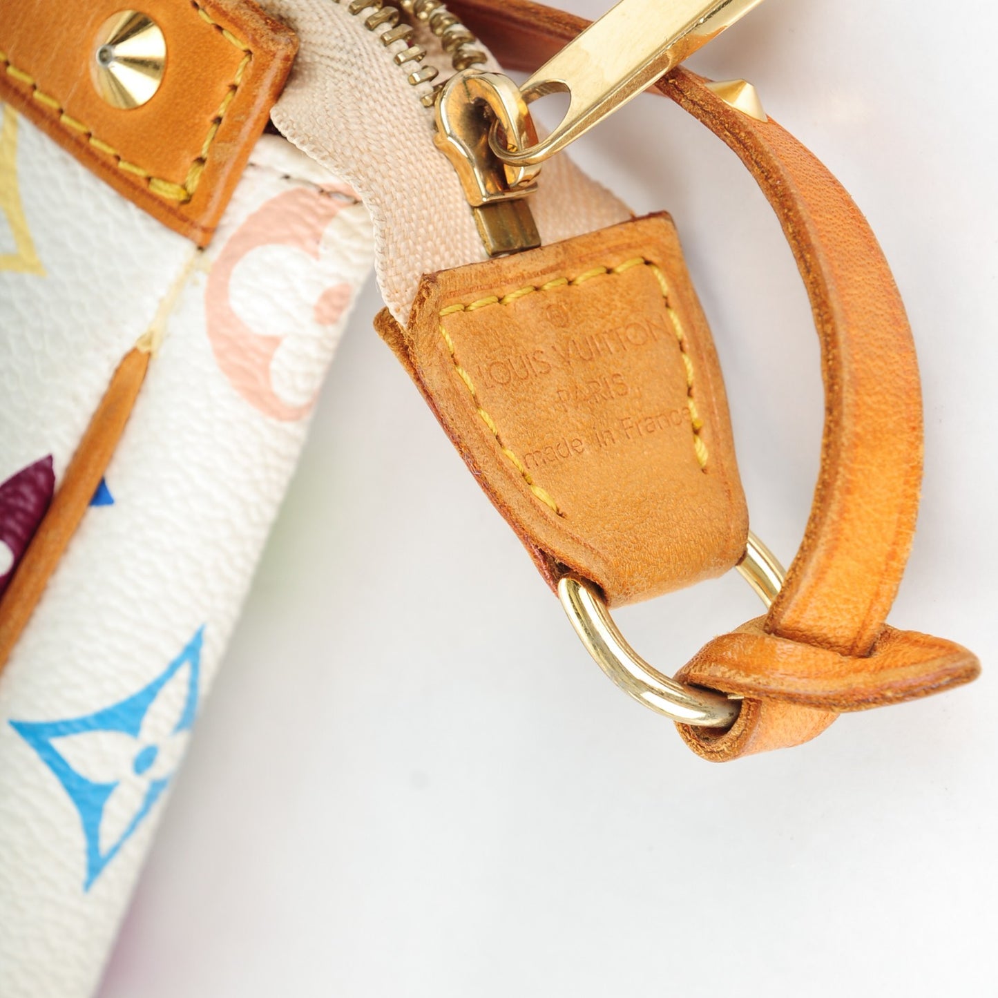 Monogram Multicolor Pochette Accessories White