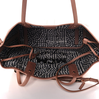 MCM Metallic Visetos Medium Liz Reversible Shopper Tote Champagne Gold 5 of 11