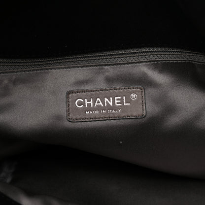 Chanel Microsuede Quilted Rodeo Drive Hobo Black 6 of 11