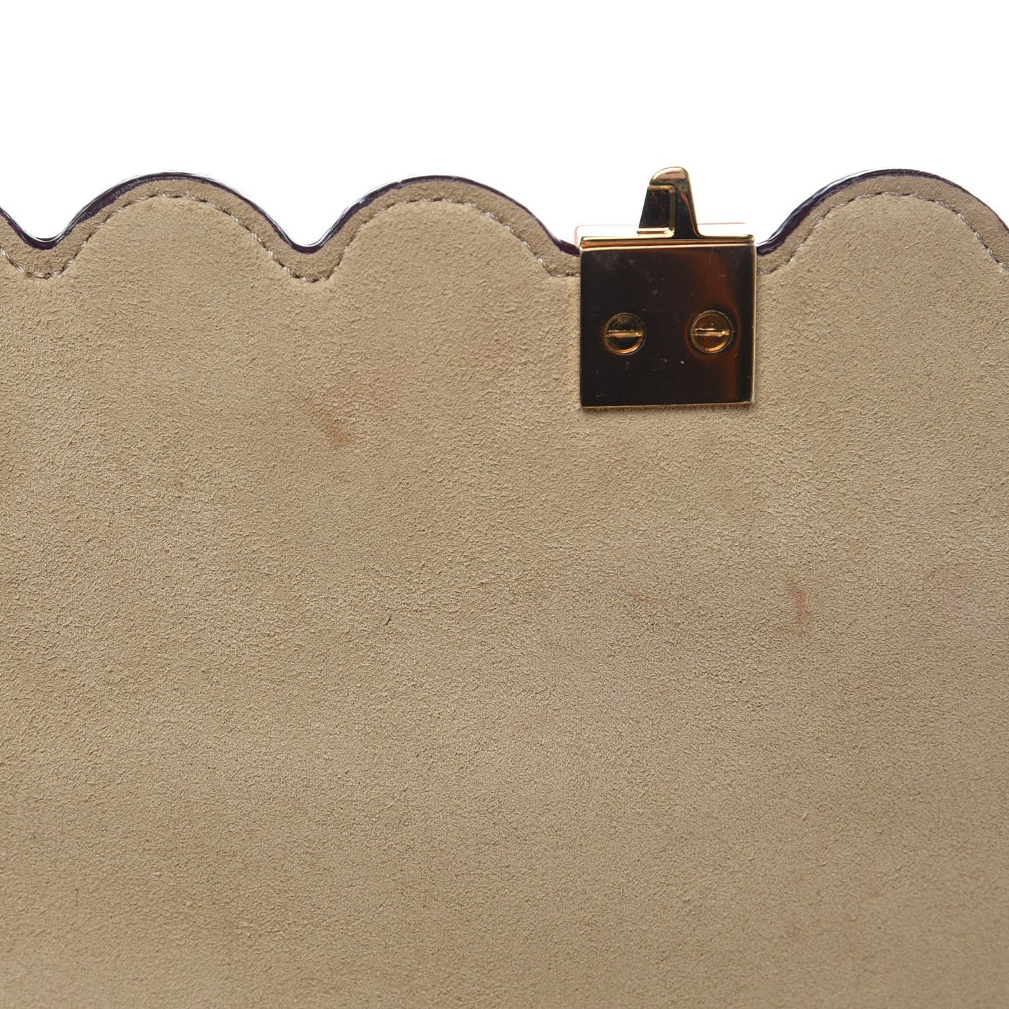 Vitello Liberty Scalloped Studded Kan I Shoulder Bag Camelia