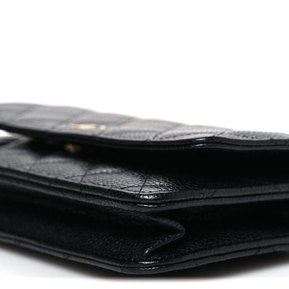 Chanel Caviar Quilted Wallet On Chain WOC Black 11 of 13