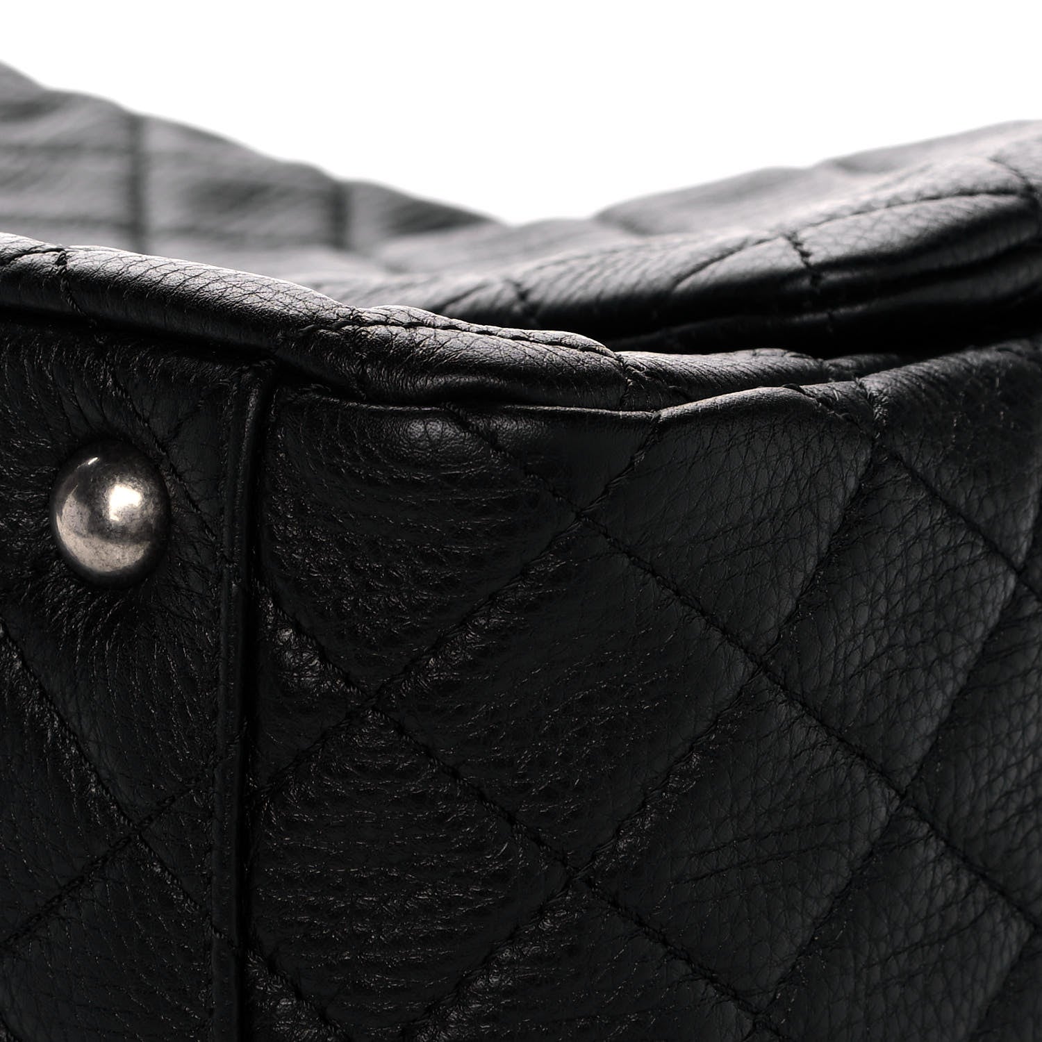 Chanel Calfskin Quilted XXL Travel Flap Bag Black 11 of 14