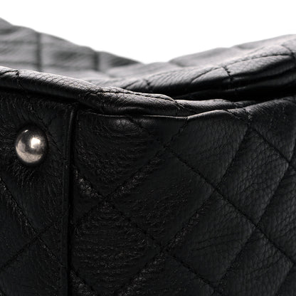 Chanel Calfskin Quilted XXL Travel Flap Bag Black 11 of 14