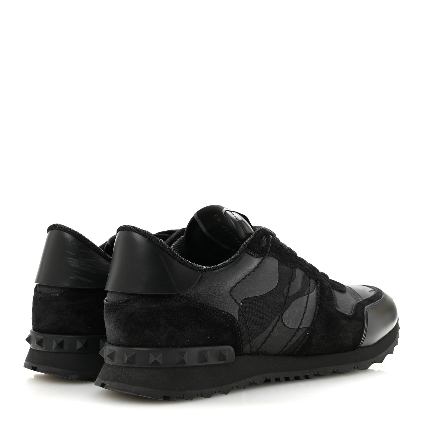 Nappa Suede Camouflage Mens Rockrunner Sneakers 41 Black