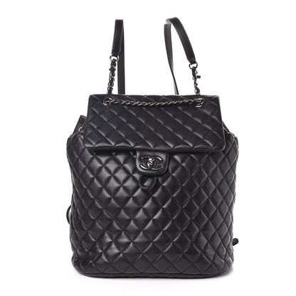 Chanel Lambskin Quilted Large Urban Spirit Backpack Black 1 of 8