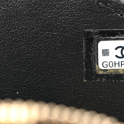 Chanel Patent Quilted Heart Zipped Coin Purse Black 7 of 7