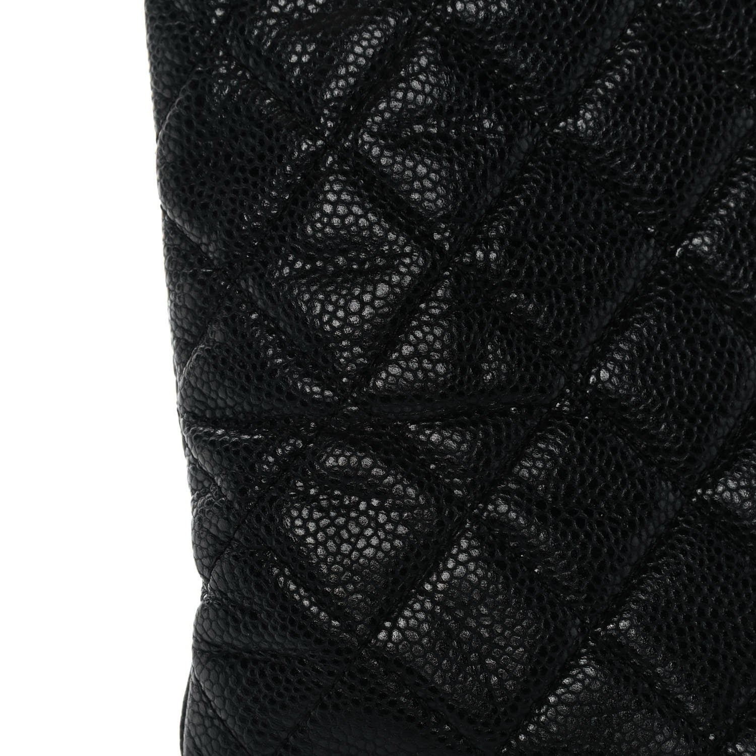 Chanel Caviar Quilted Large Cosmetic Case Black 10 of 11