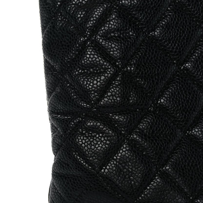 Chanel Caviar Quilted Large Cosmetic Case Black 10 of 11