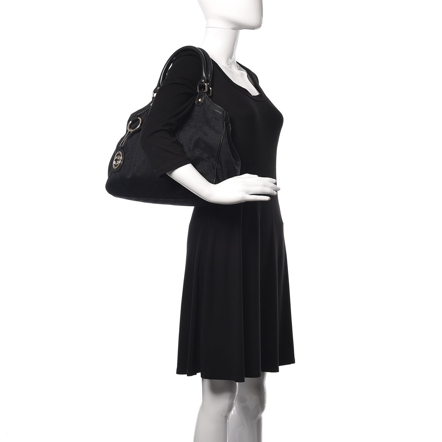 Gucci Monogram Medium Sukey Black 2 of 18