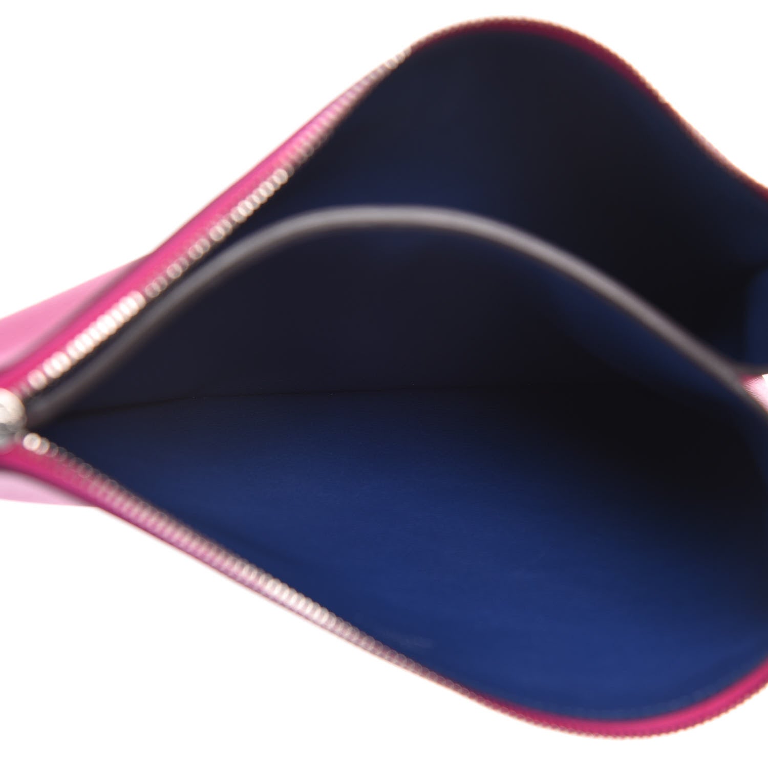 Hermes Evercolor Atout Pouch Rose Pourpre Bleu Saphir 5 of 8