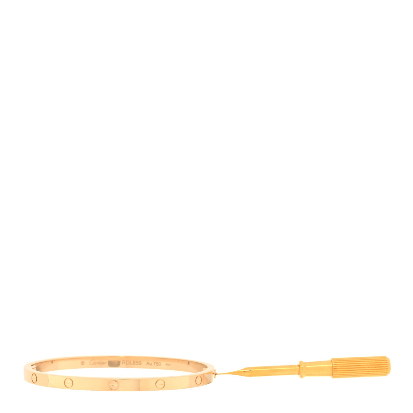 18K Yellow Gold Small LOVE Bracelet 15