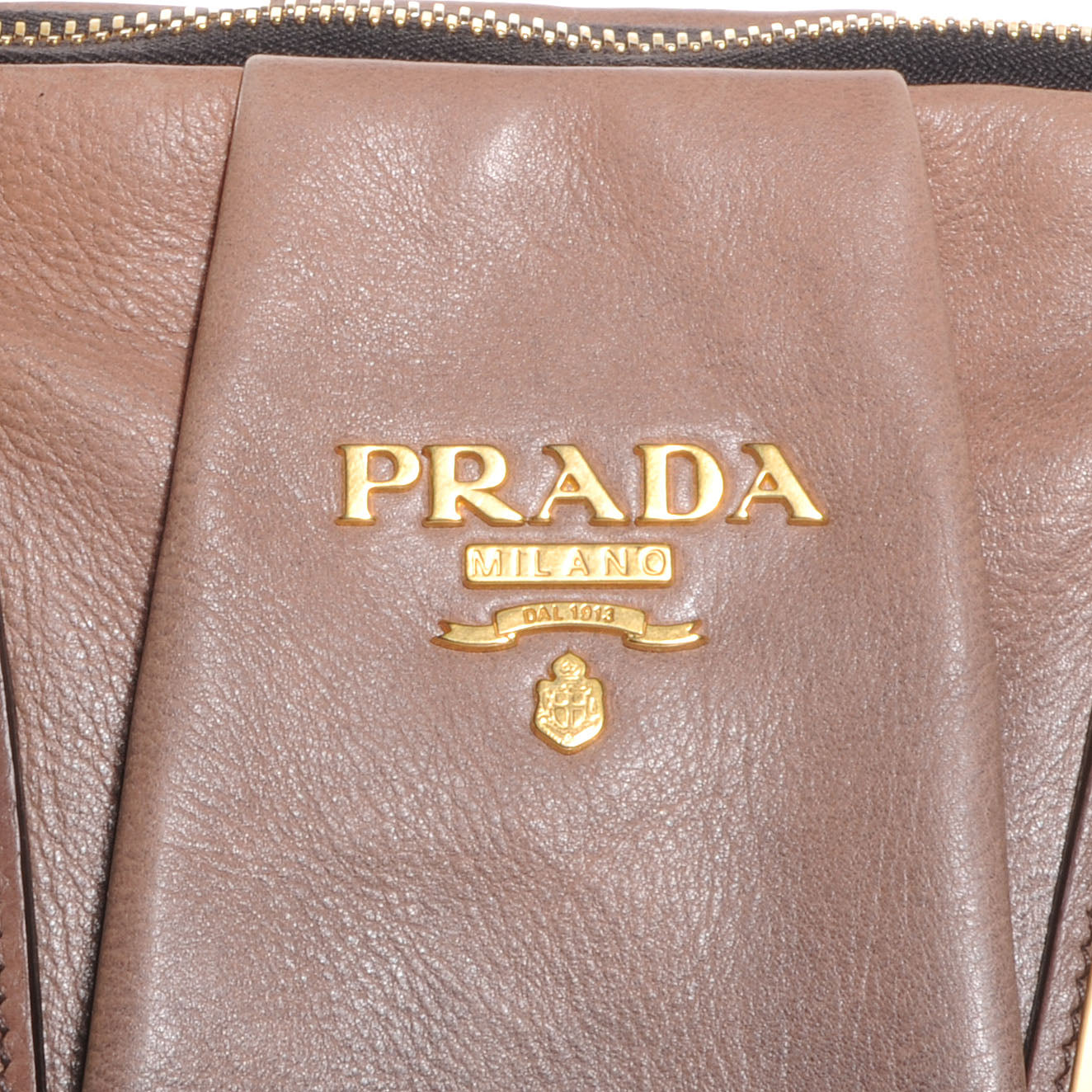 Glace Calfskin Dome Satchel Fumo Sfumato