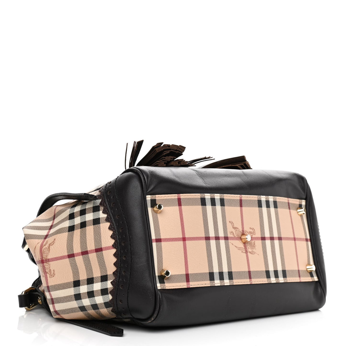 Haymarket Check Medium Brogue Tassel Tote
