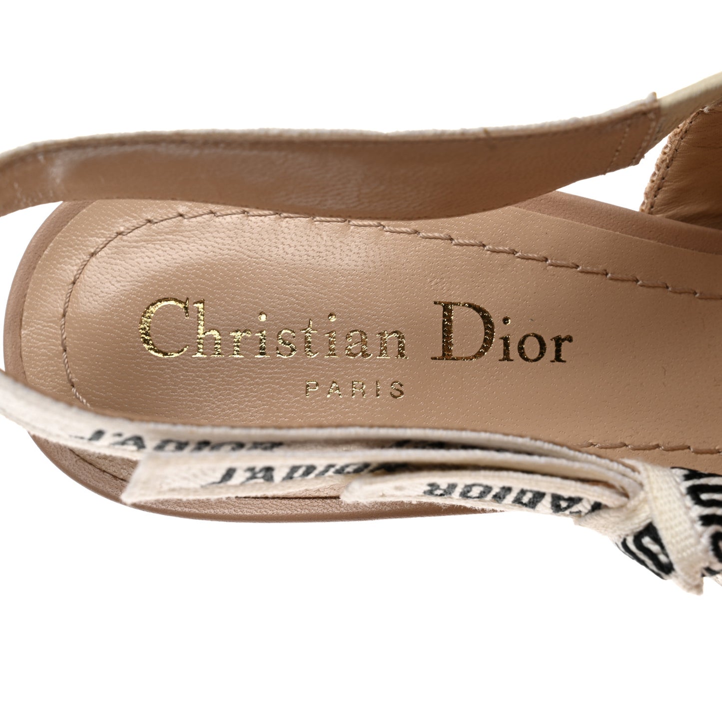 Technical Canvas Ribbon J'Adior Slingback 100mm Pumps 39 Powder Nude