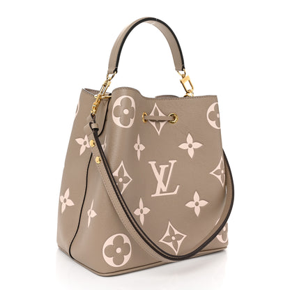 Louis Vuitton Empreinte Monogram Giant Neonoe MM Tourterelle Creme 4 of 10