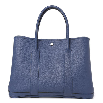 Hermes Vache Country Garden Party Tote 36 MM Bleu Agate 1 of 11