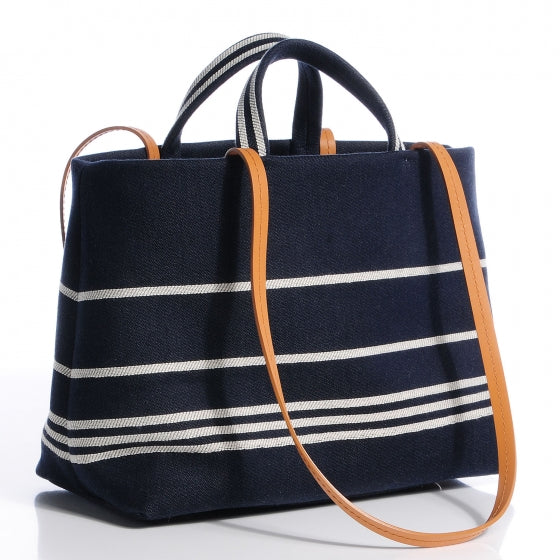 Denim Large Shopping Tote Blue