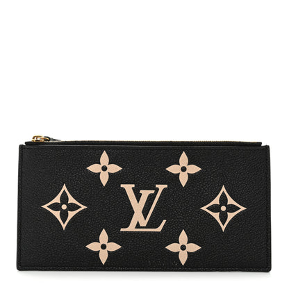 Louis Vuitton Empreinte Monogram Giant Crafty Pochette Felicie Zippered Insert Black 1 of 10