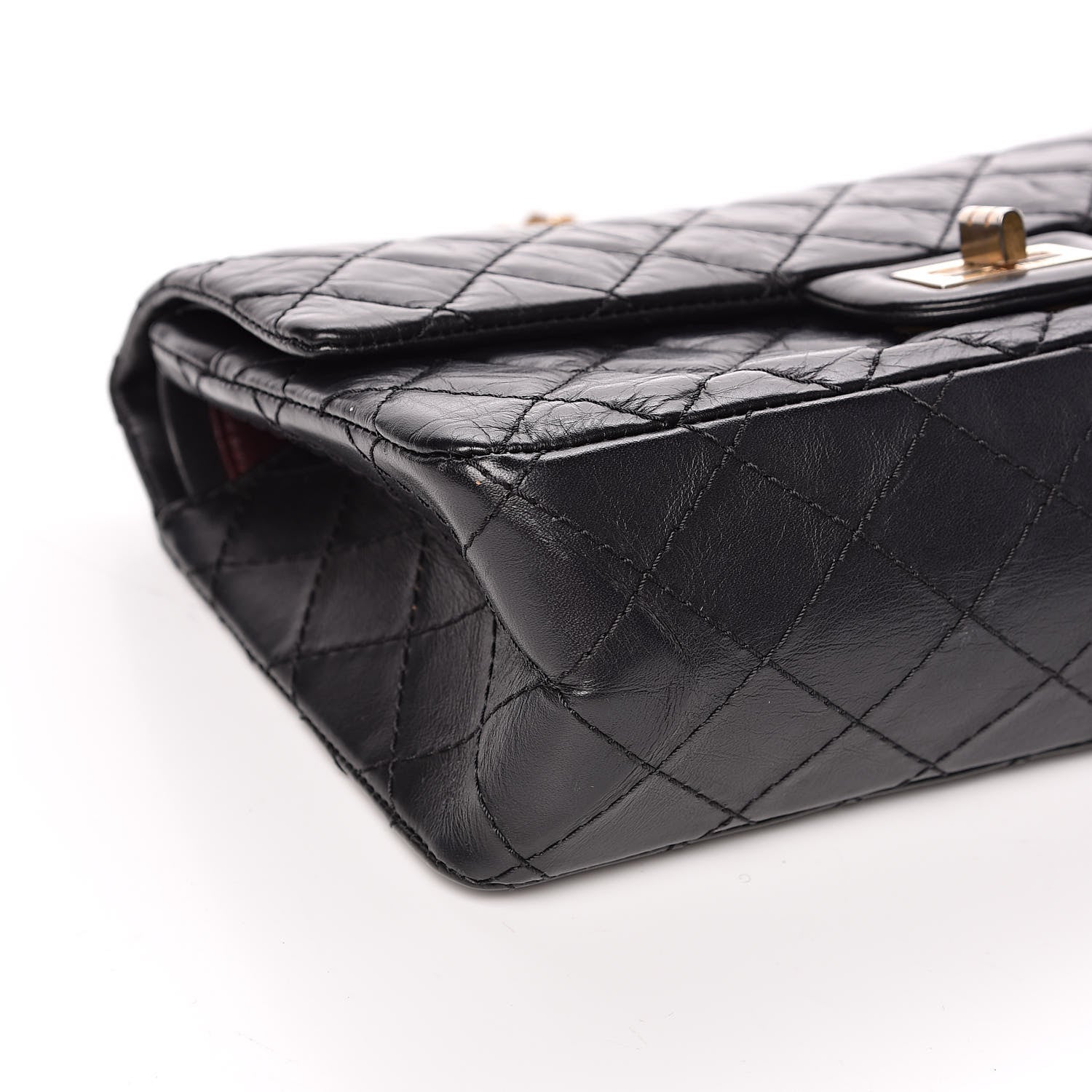 Chanel Aged Calfskin Quilted 2.55 Reissue 225 Flap Black 8 of 14