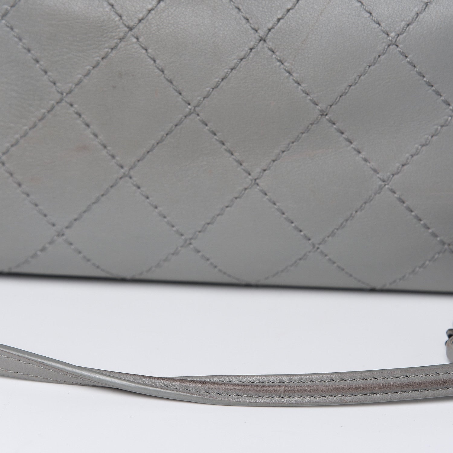 Chanel Grained Calfskin Small CC Pocket Tote Grey 14 of 17