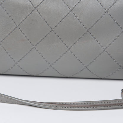 Chanel Grained Calfskin Small CC Pocket Tote Grey 14 of 17
