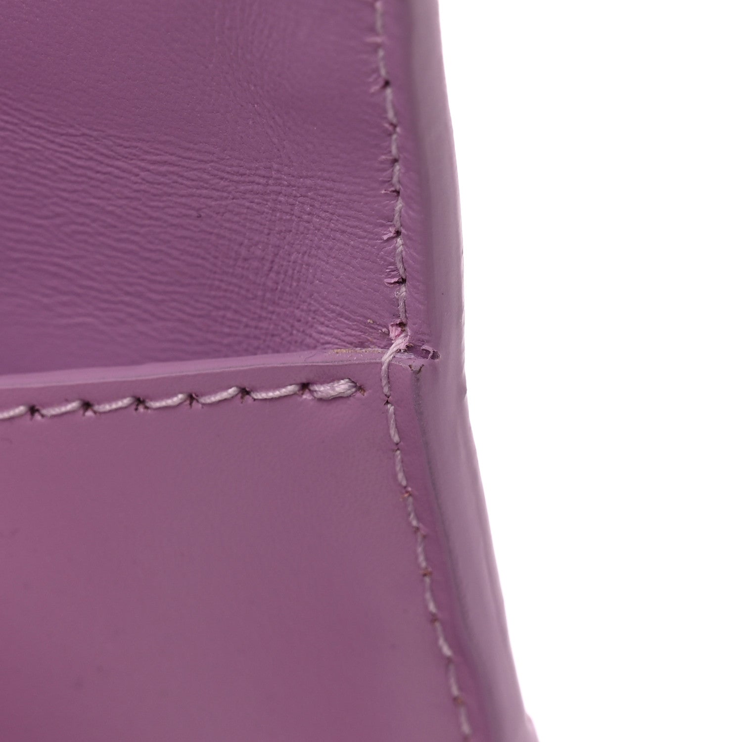 Balenciaga Shiny Box Calfskin Tonal B Small Hourglass Top Handle Bag Lilac 14 of 16