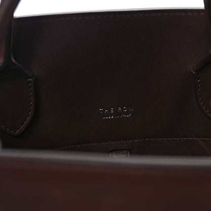The Row Polished Saddle Calfskin Soft Margaux 17 Dark Brown 6 of 10
