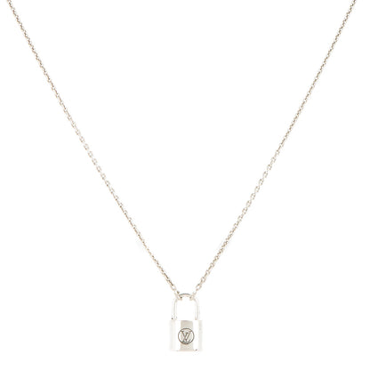 Louis Vuitton Sterling Silver Lockit Necklace 1 of 5