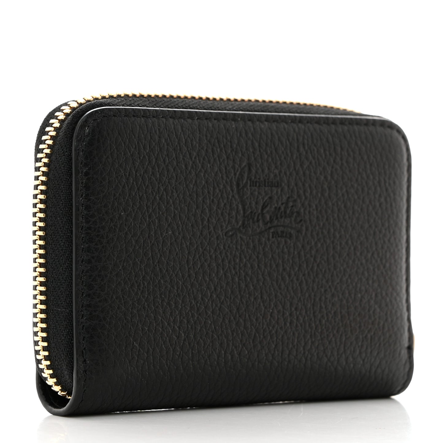 Calfskin Loubinthesky Panettone Coin Purse Black Multicolor