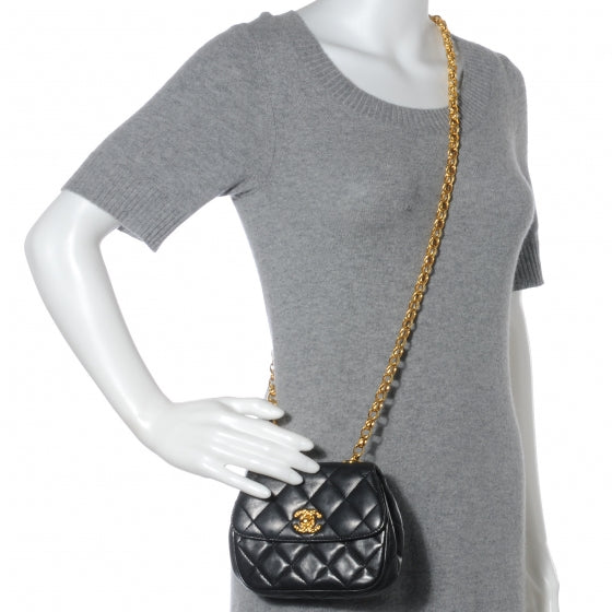 Chanel Lambskin Mini Flap Black 2 of 10