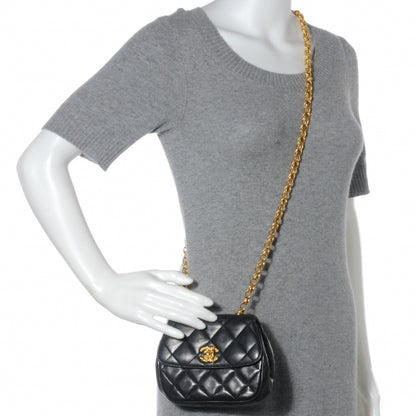 Chanel Lambskin Mini Flap Black 2 of 10