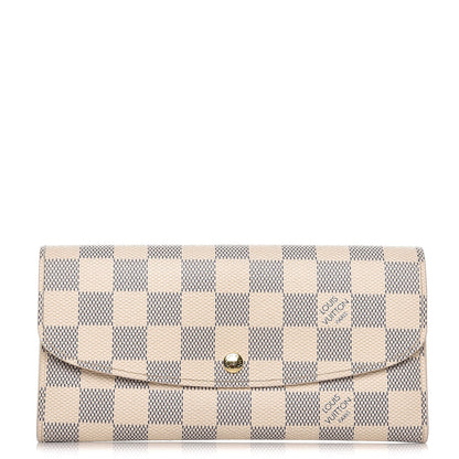 Louis Vuitton Damier Azur Emilie Wallet 1 of 9