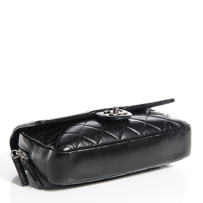 Chanel Glazed Calfskin Medium Duo Color Flap Black 5 of 16