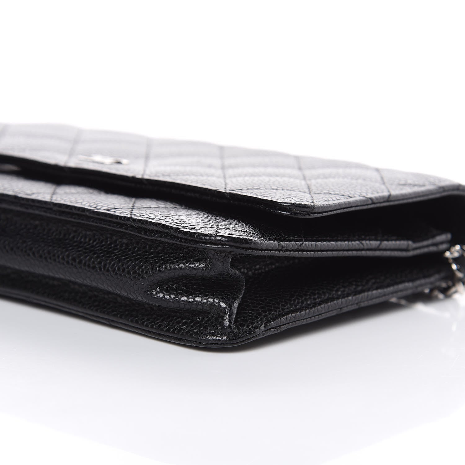 Chanel Caviar Quilted Wallet On Chain WOC Black 10 of 12
