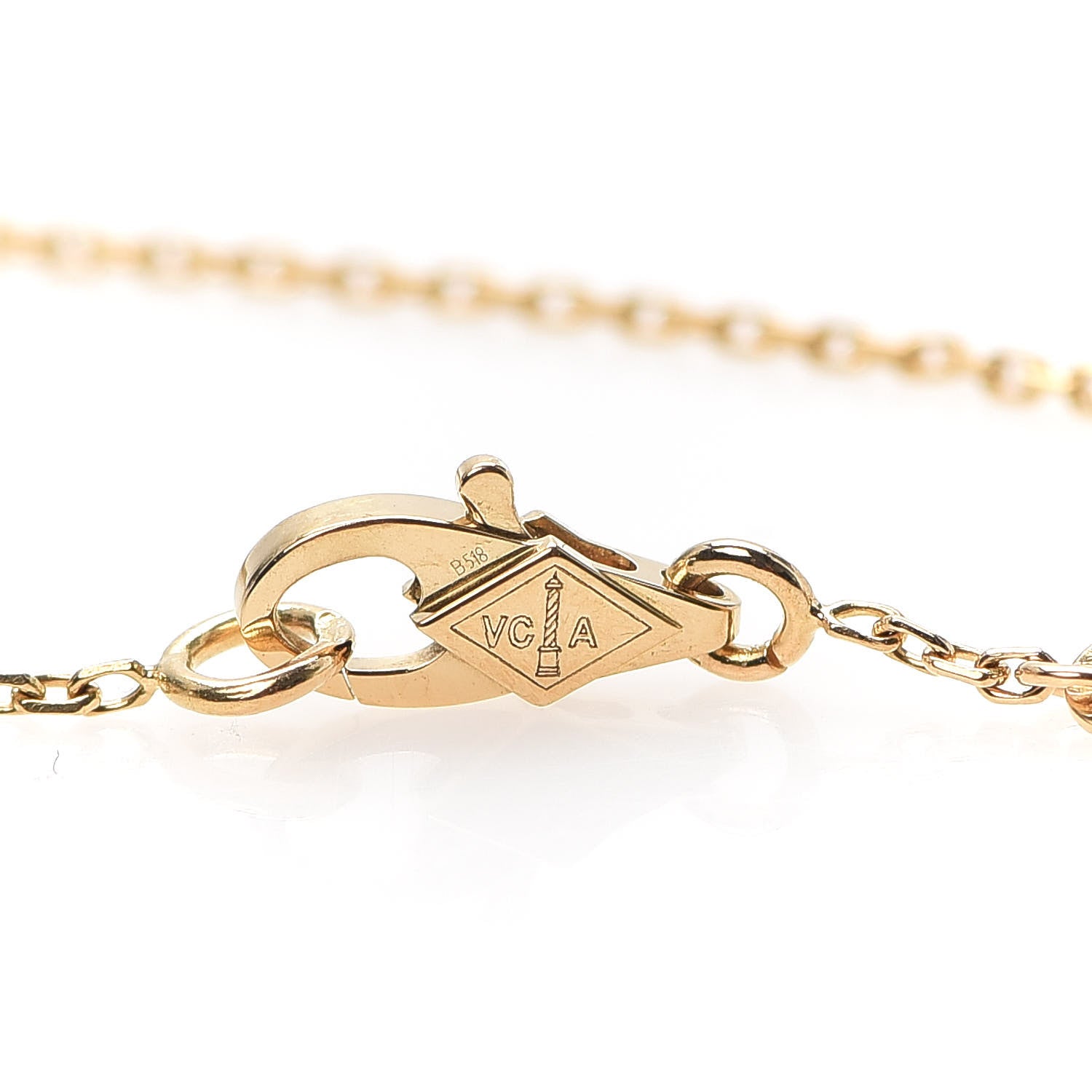 Van Cleef & Arpels 18K Yellow Gold Mother of Pearl Sweet Alhambra Butterfly Bracelet 4 of 7