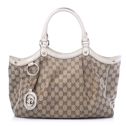 Gucci Monogram Medium Sukey Tote Off White 1 of 10