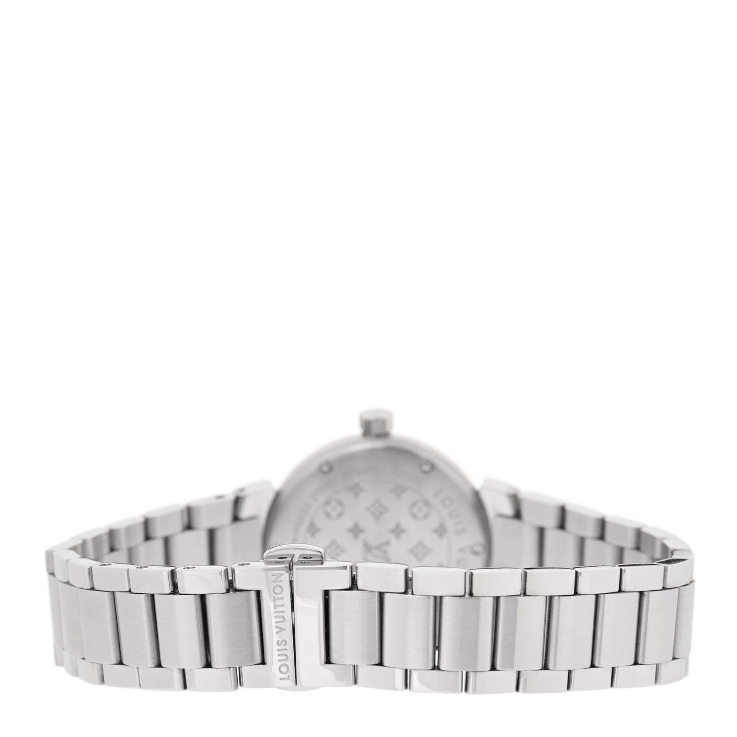 Stainless Steel Diamond 28mm Tambour Forever Pom Quartz Watch Red