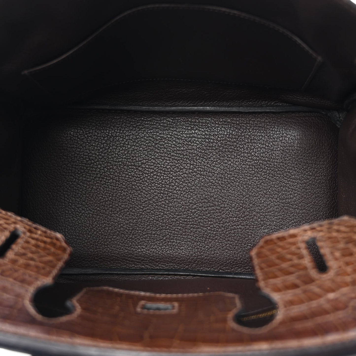 Matte Porosus Crocodile Birkin 30 Havane