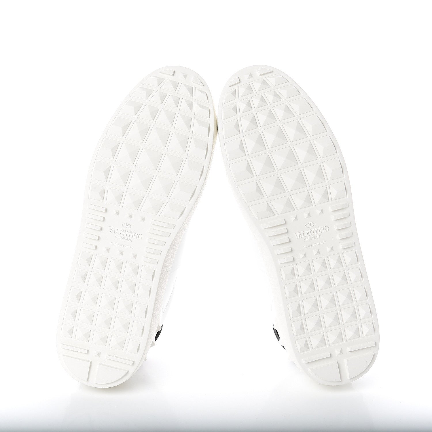 Valentino Garavani Calfskin VLTN Rockstud Open Sneakers 38 White 7 of 7