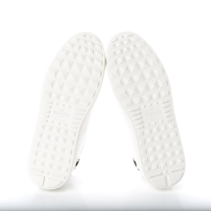 Valentino Garavani Calfskin VLTN Rockstud Open Sneakers 38 White 7 of 7