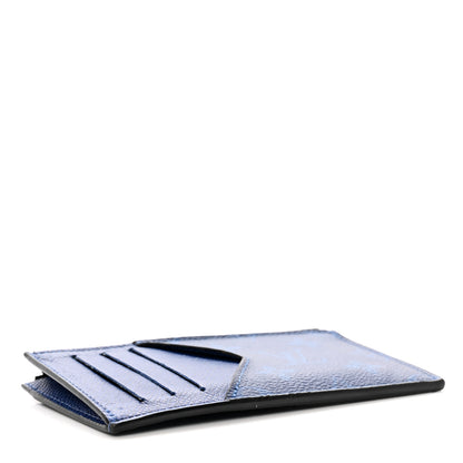 Louis Vuitton Monogram Taiga Coin Card Holder Cobalt 4 of 8