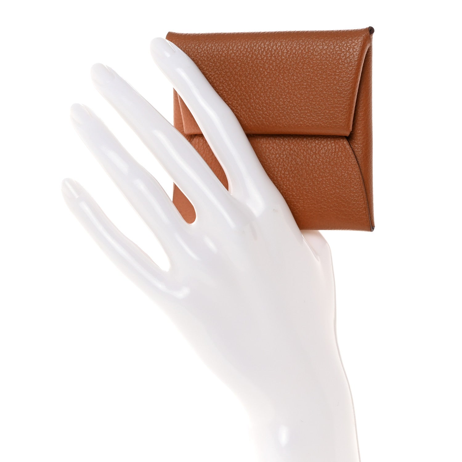 Hermes Evercolor Bastia Verso Coin Purse Gold Beige De Weimar 2 of 9