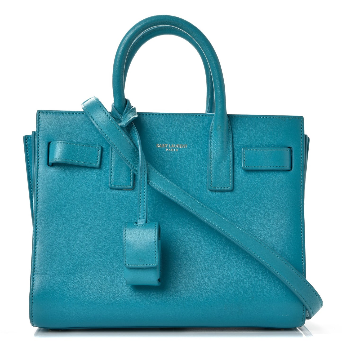 Calfskin Nano Sac De Jour Turquoise