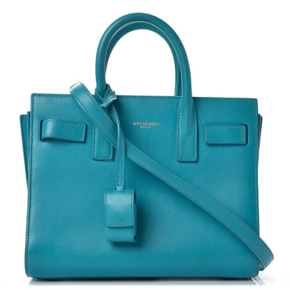 Saint Laurent Calfskin Nano Sac De Jour Turquoise 1 of 16