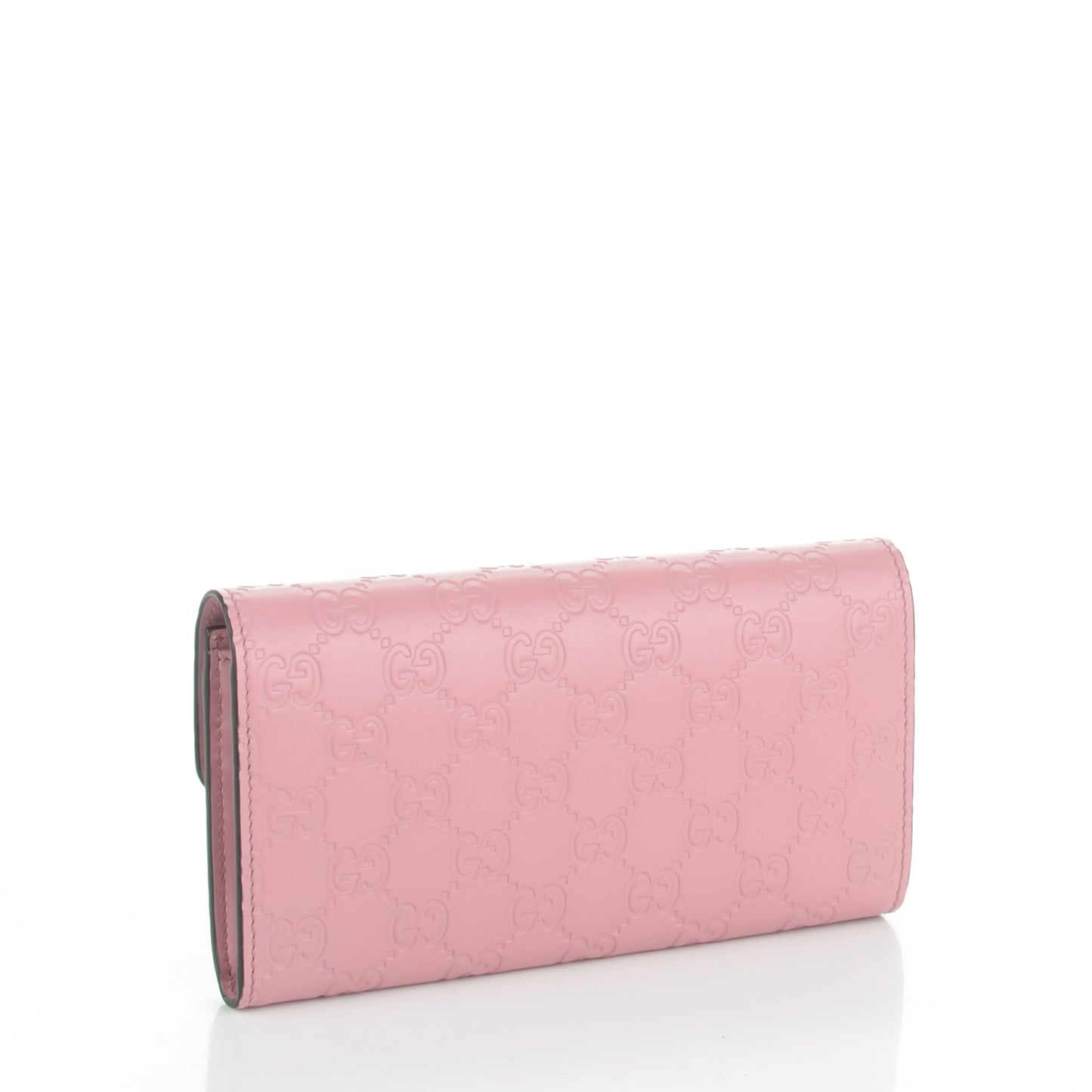 Guccissima Signature Icon Continental Wallet Carmine Rose