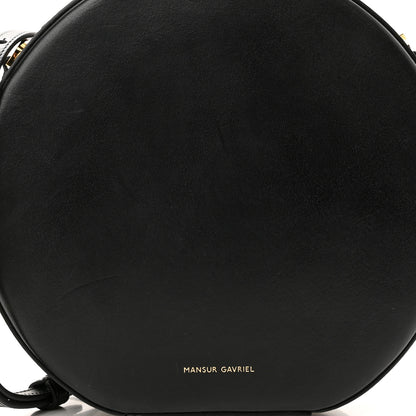 Mansur Gavriel Calfskin Circle Crossbody Bag Black 7 of 10