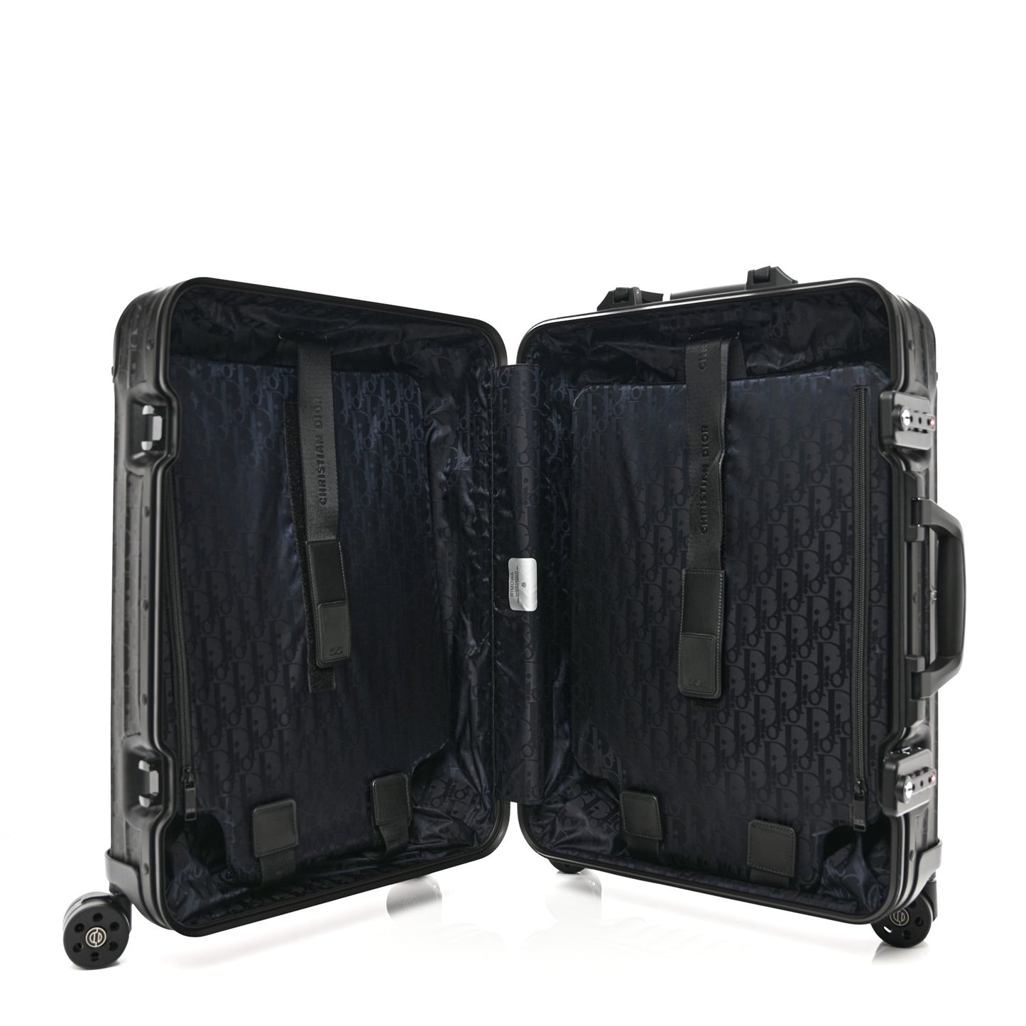 X RIMOWA Aluminum Gradient Cabin Luggage Black Multi